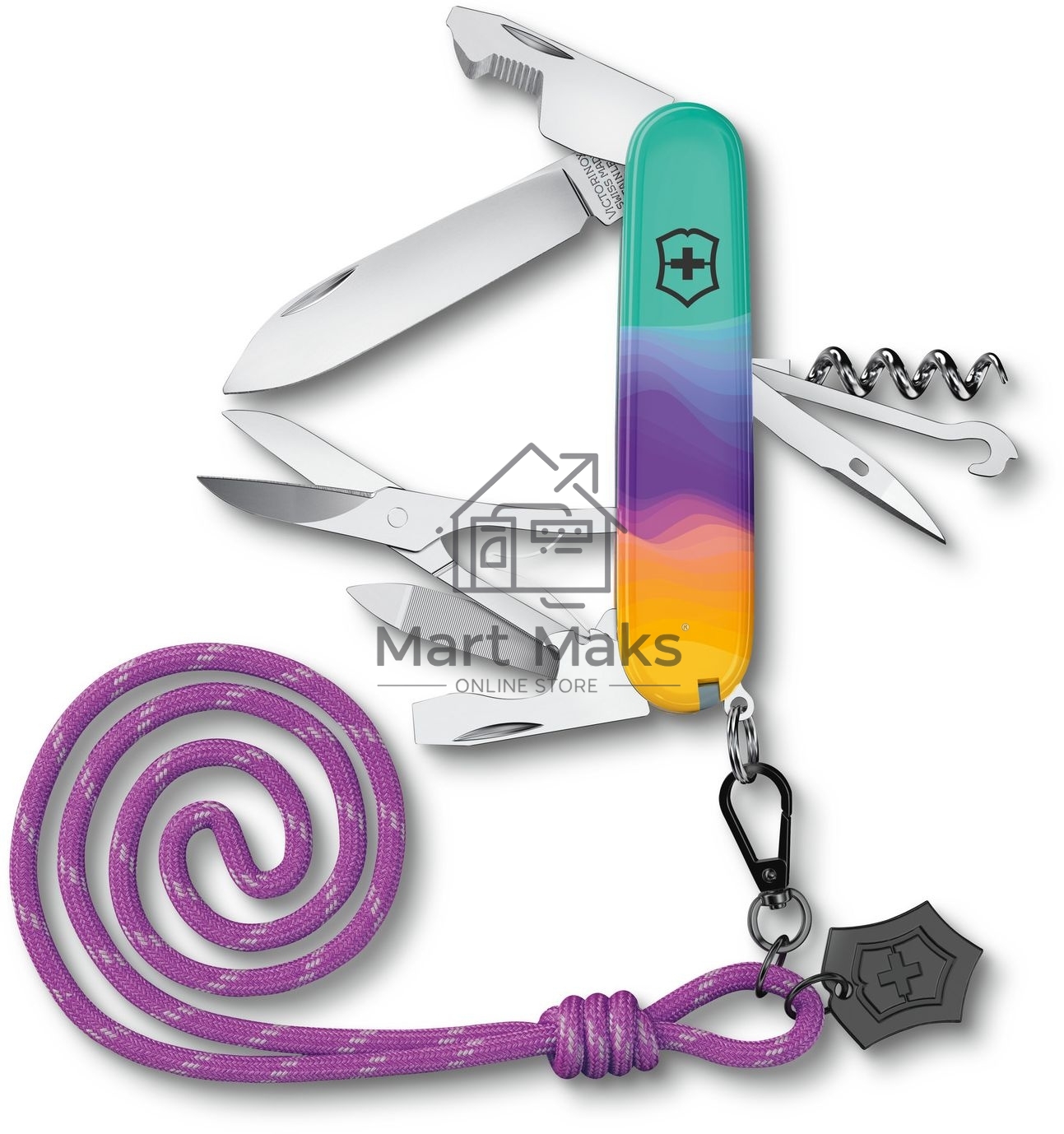 Нож перочинный Victorinox Companion Sydney Style (1.3909.E222) 91мм 16функц. бирюзовый с чехлом подар.коробка