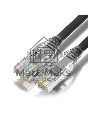 Патч-корд 3.0m UTP кат.6, серый, коннектор ABS, 24 AWG, ethernet high speed 10 Gbит/с, RJ45, T568B, GCR-55428