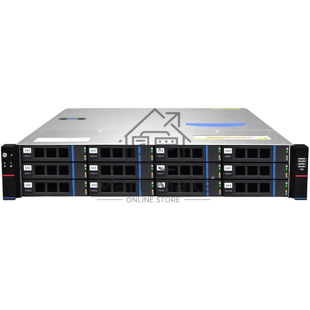 Серверный корпус Gooxi RMC2112-670-HSE-D 2U 12bay chassis,Expander backplane rear 2*2.5