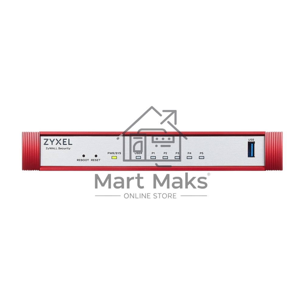 Межсетевой экран Zyxel USG FLEX 50H с подпиской Gold на 1 год (AV, CF, IDP/DPI, Sandboxing, SecuReporter), 5xRJ-45: 1G (LAN/WAN), 1xUSB3.0 **