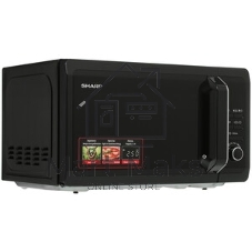 Микроволновая печь Sharp R2852RK черный/серебристый, 20 л, 800 Вт, переключатели - кнопки, поворотный механизм