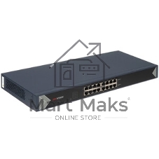 Коммутатор Hikvision DS-3E0516-E(C), 16×1 Гбит/с, неуправляемый