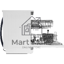Посудомоечная машина Vitek VT-DF415, белый, 45 см, 9 компл., сушка конденсационная, 49 дБ, класс A+