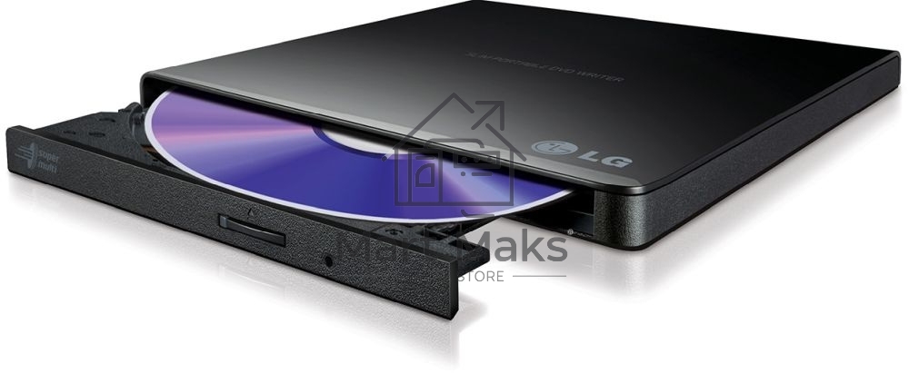 Оптический привод внешний DVD-RW LG GP57EB40 черный USB slim RTL