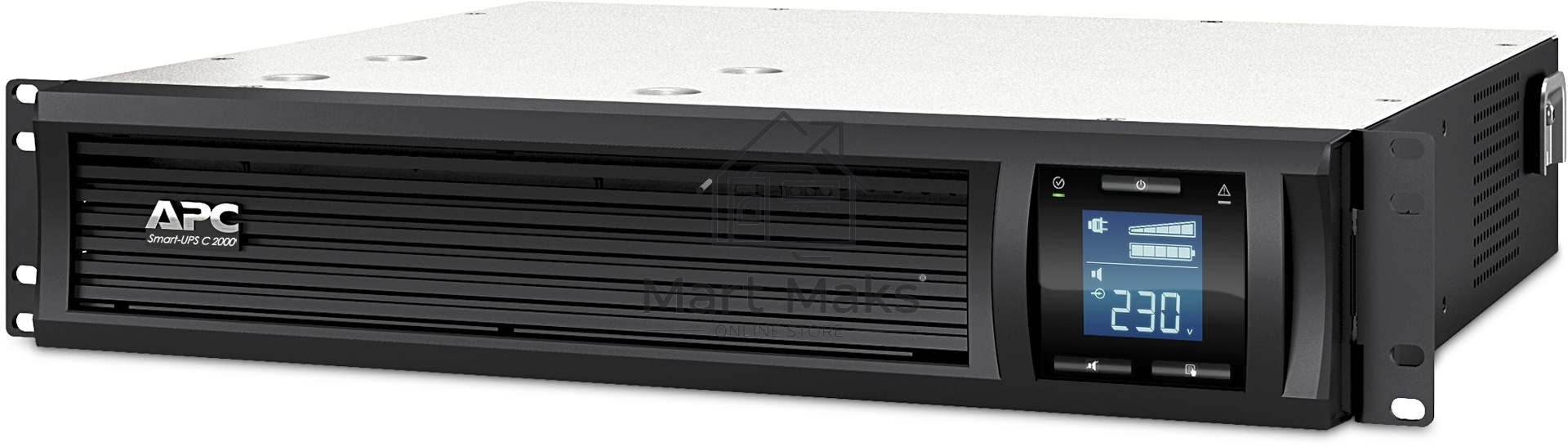 Источник бесперебойного питания APC Smart-UPS C SMC2000I-2U 1300Вт 2000ВА черный