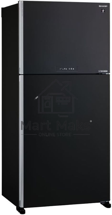 Холодильник Sharp SJ-XG60PMBK черный двухкамерный 422/178 л морозилка сверху, No Frost