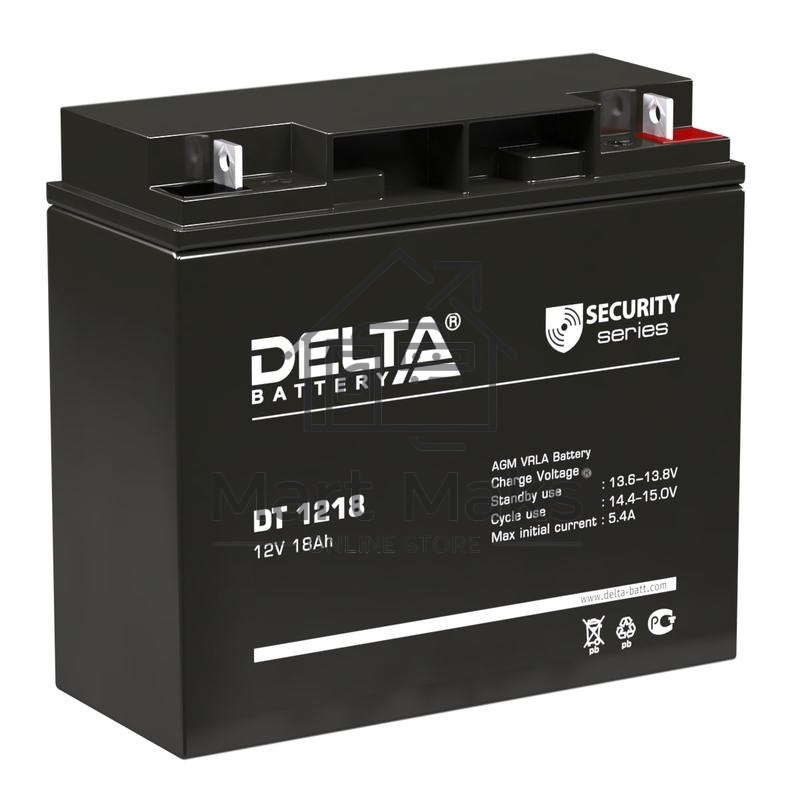 Батарея Delta DT 1218 (12V, 18Ah)
