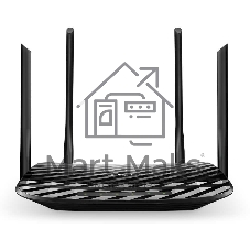 Роутер беспроводной TP-Link Archer A6 AC1350 10/100/1000BASE-TX черный