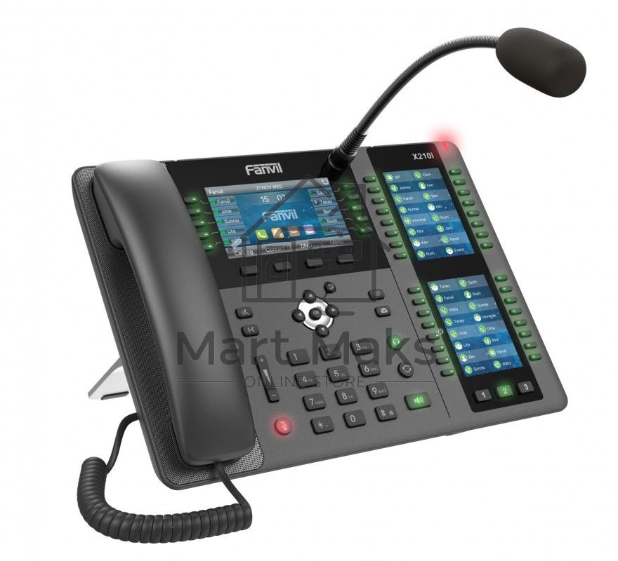 Телефон IP Fanvil X210i IP телефон 20 линий, внешний микрофон, цветной экран 4.3