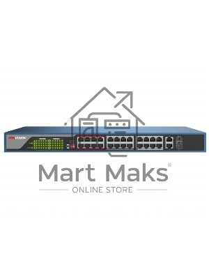 Коммутатор Hikvision DS-3E0326P-E(B) Неуправляемый