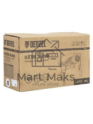 Тельфер электрический TF-800, 0,8 т, 1300 Вт, высота 12 м, 8 м/мин Denzel