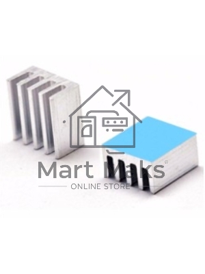 Аллюминиевый радиатор 8,8x8,8x5 мм с термоскотчем 3M 8810