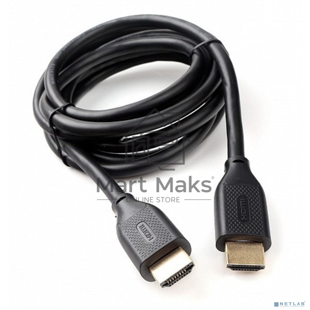 Кабель HDMI Cablexpert CC-HDMI8К-2M, 19M/19M, v2.1, 8К, медь, позол.разъемы, экран, 2м, черный, пакет