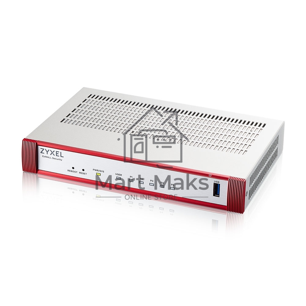 Межсетевой экран Zyxel USG FLEX 50H с подпиской Gold на 1 год (AV, CF, IDP/DPI, Sandboxing, SecuReporter), 5xRJ-45: 1G (LAN/WAN), 1xUSB3.0 **