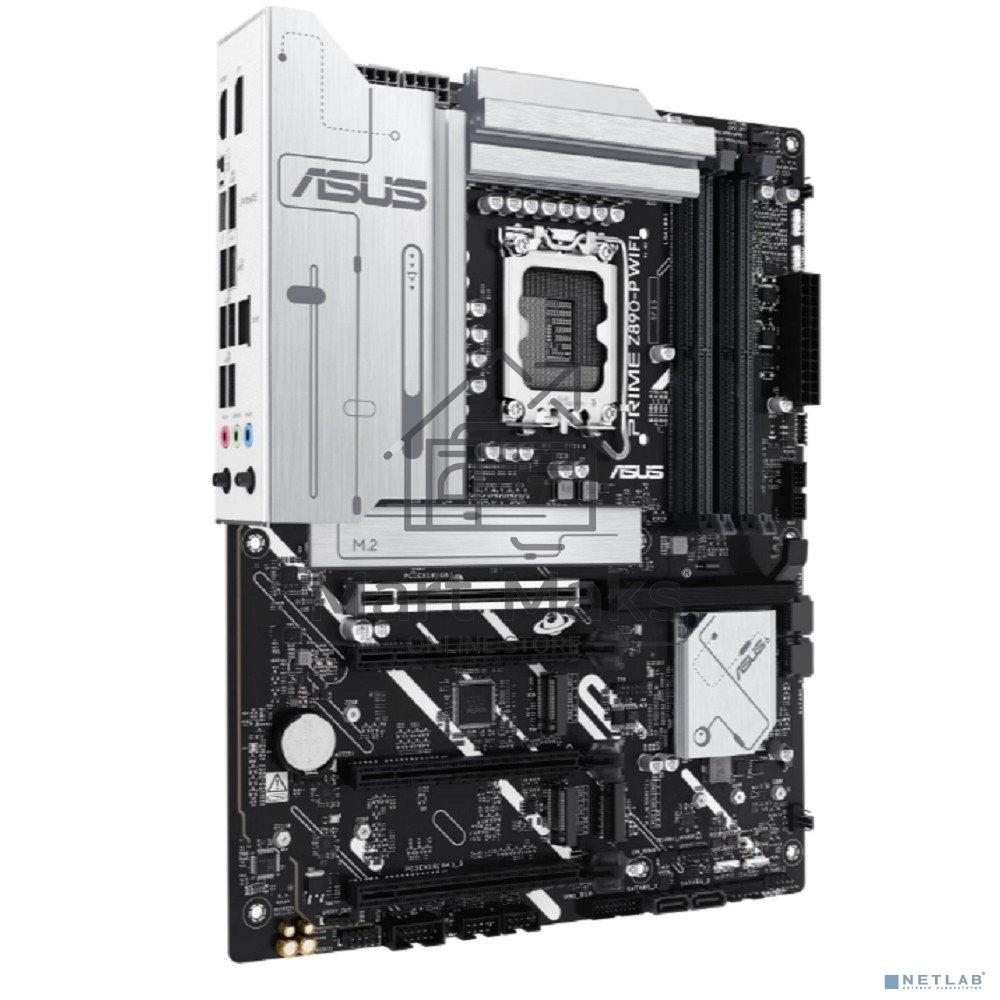 Материнская плата ASUS PRIME Z890-P, LGA 1851, Intel Z890, 4xDDR5, 4xSATA, 4xM.2, 1xPCIe 5.0 x16, 2xPCIe 4.0 x4, 1xPCIe 4.0 x1, 1xHDMI, 1xDP, 1xUSB-C (видеовыход), 1x 2.5Gb LAN, 4xUSB-A 2.0, 2xUSB-A 3.2 Gen 1, 1xUSB-A 3.2 Gen 2, 1xUSB-C 3.2 Gen 2x2, 3x3.5