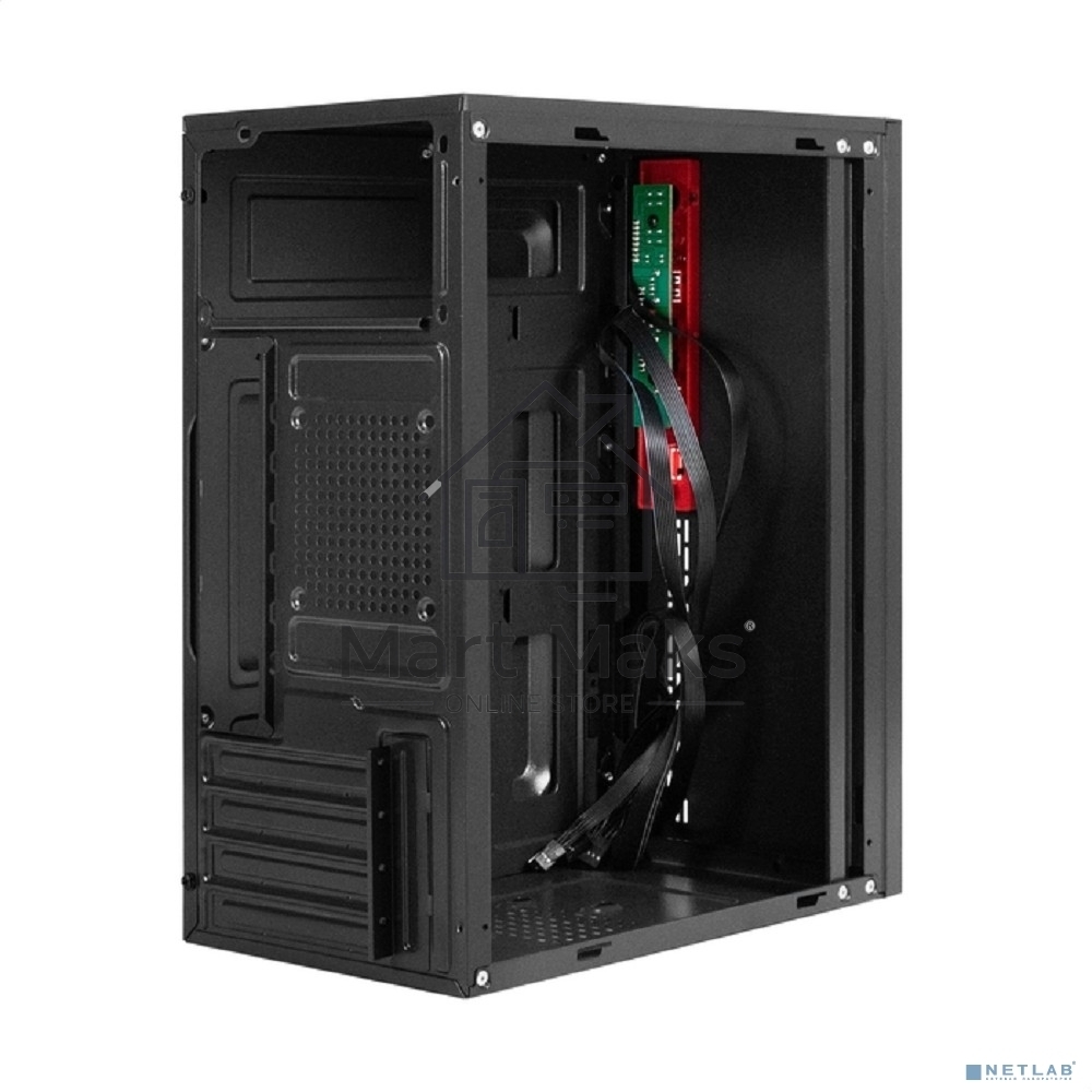 Компьютерный корпус Minitower ExeGate BAA-403 (mATX, без БП, 2*USB, HD Audio, черный)