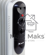 Обогреватель масляный MTX OCH-1000, белый, 1000 Вт, 15 м2, термостат