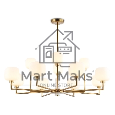Люстра Ambrella light LH53019/12 BS/FR латунь/белый матовый G9*12 max 40W D910*680