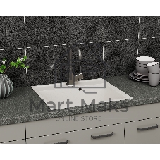 Мойка для кухни BAU Stil Pro 57х50 без выпуска, белый песок