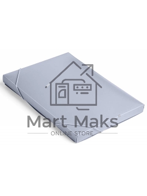 Папка-короб на резинке Бюрократ -BA25/05GREY, пластик, 0.5мм, корешок 25мм, A4 серый