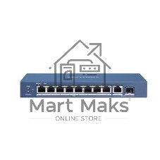 Коммутатор Hikvision DS-3E0510P-E/M, 8×1 Гбит/с PoE+ + 1×1 Гбит/с + 1×1 Гбит/с SFP, неуправляемый