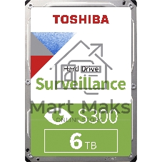 Жесткий диск Toshiba 6Tb SATA-III Surveillance S300 (5400rpm) 256Mb 3.5
