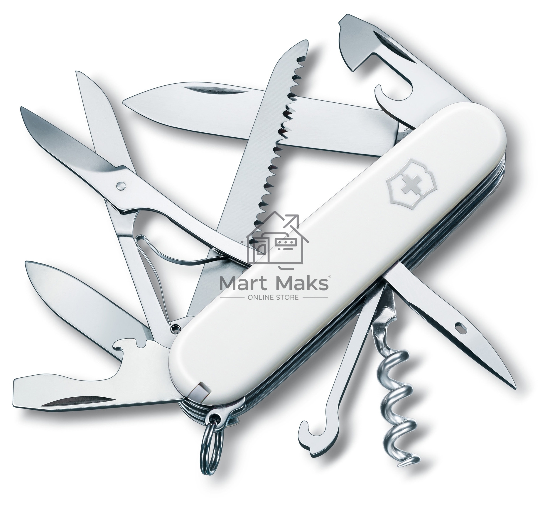 Нож перочинный Victorinox Huntsman (1.3713.7) 91мм 14функц. белый карт.коробка