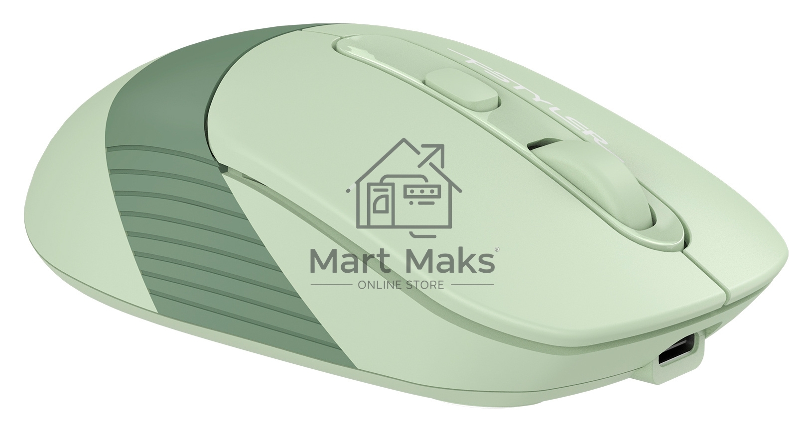 Мышь беспроводная A4Tech Fstyler FB10C зеленый, 2000 dpi, радиоканал, Bluetooth, USB, кнопки - 4