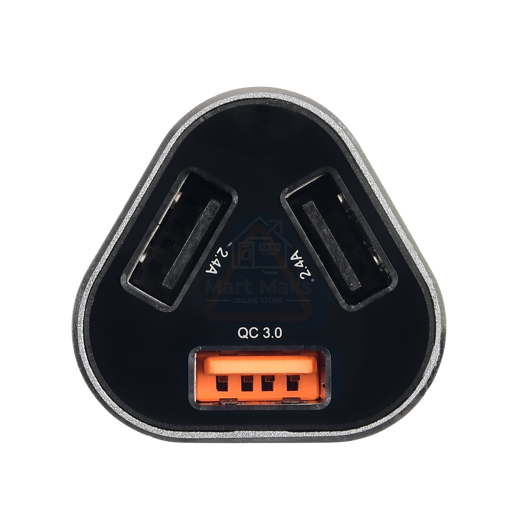 Автомобильное зарядное устройство ACD ACD-C233-X3B черный 23Вт, 3xUSB 1QC+2Smart, 3.6~12В, 3А RTL