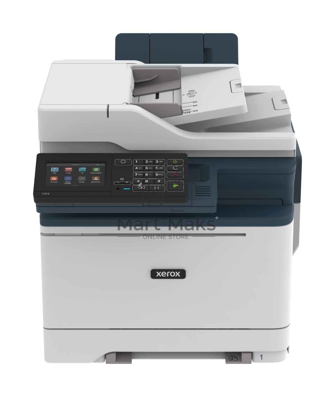 МФУ лазерный Xerox C315 (C315V_DNI), A4, цветной, печ. до 33 стр/мин., скан. до 47 стр/мин. (ч/б) 30 стр/мин. (цвет), 1200 x 1200 dpi (печать) 600x600dpi (скан.), USB, RJ-45, Wi-Fi, Air Print, Mopria