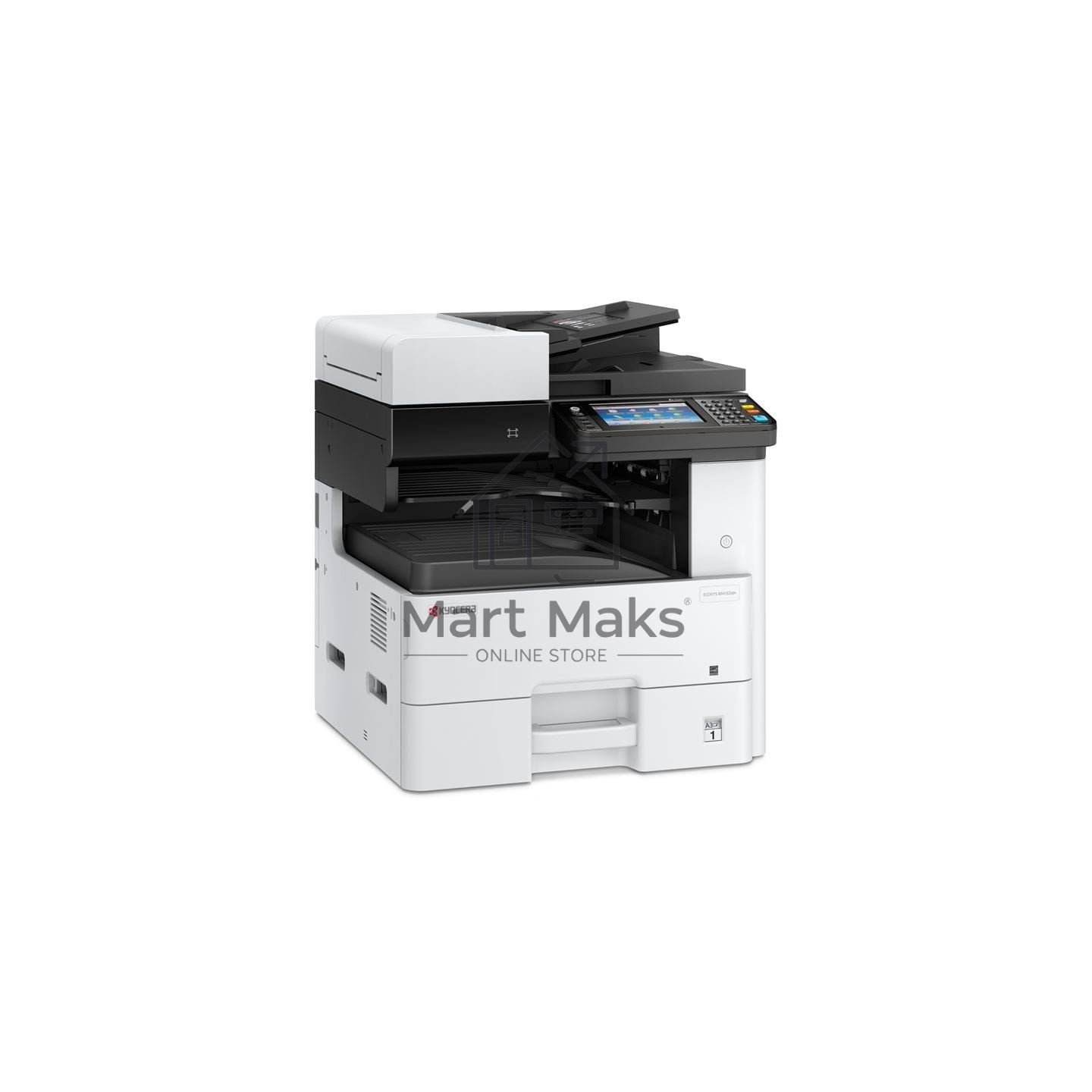 МФУ лазерный Kyocera Ecosys M4132idn (1102P13NL0), A3, ч/б, печ. до 32 стр/мин. (А4) до 17 стр/мин. (А3), скан. до 50 стр/мин., 1200 x 1200 dpi (печать) 600x600dpi (скан.), USB, RJ-45, NFC, Air Print, Mopria