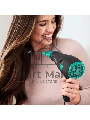 Фен Kitfort КТ-3222 2000Вт черный/бирюзовый