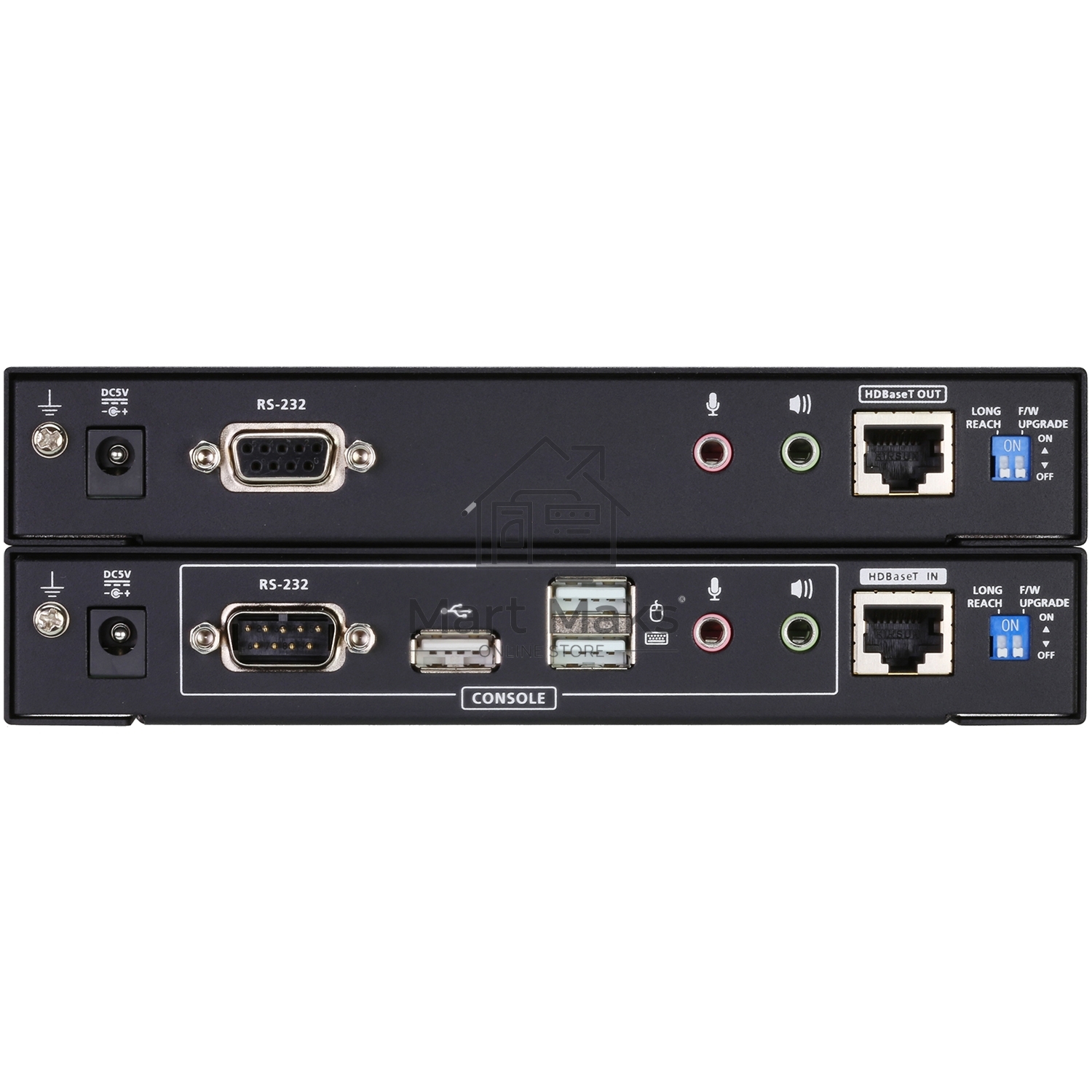 Удлинитель, KVM USB 2xDVI Single Link+AUDIO+RS232, 100 м., 1xUTP, макс.разр.1920х1200 60Hz 90м Cat5e;100м Cat6/6a /1080p 100м HDBaseT;1920x1200 150м cat6/6a LongReach HDBaseT, 2xDVI-D+2MINIJACK+DB9+USB B>3xUSB A, бп 220> 5V, ATEN CE624-AT-G