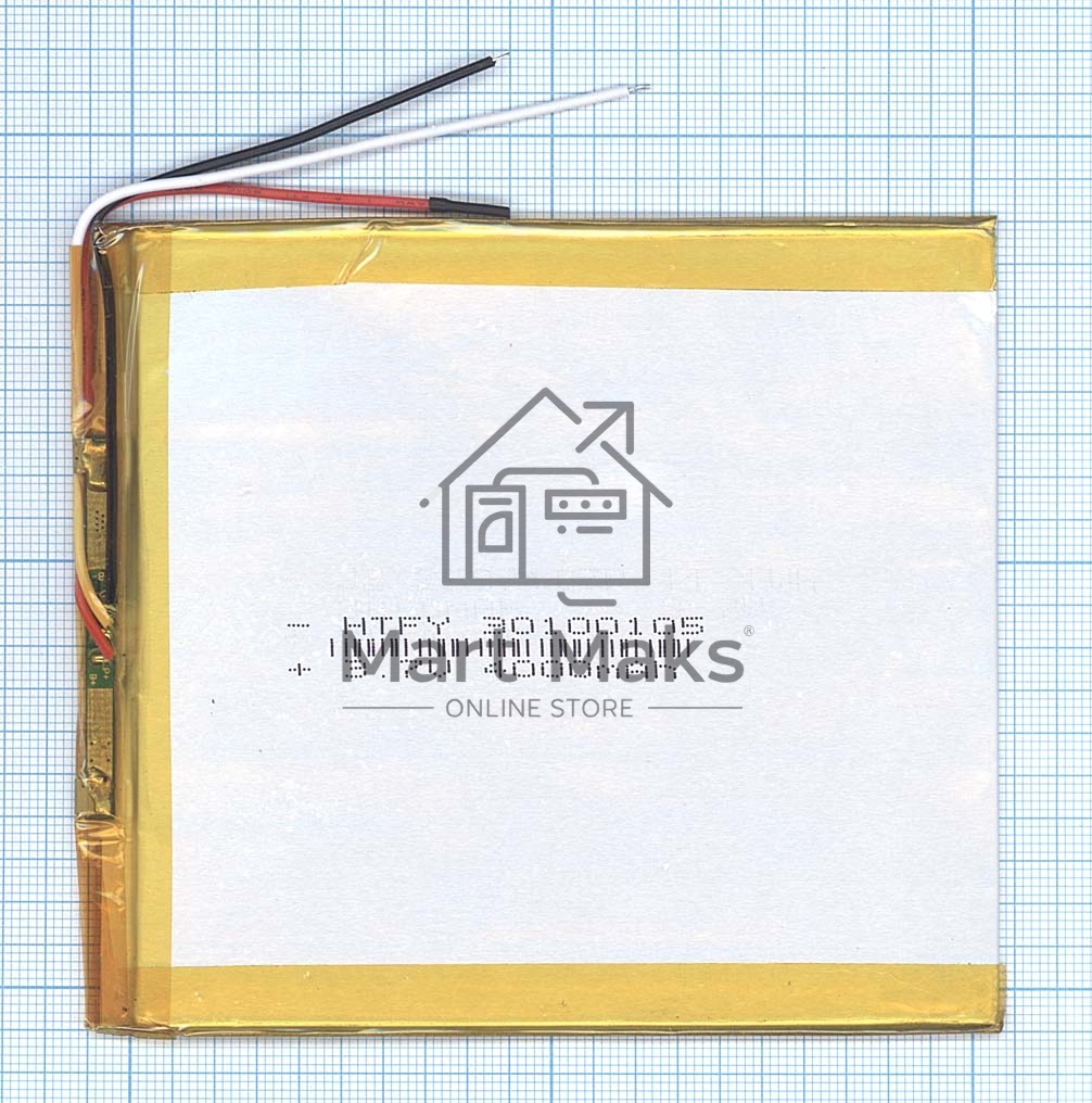 Аккумулятор Li-Pol (батарея) 3*100*105мм 3pin 3.7V/4000mAh