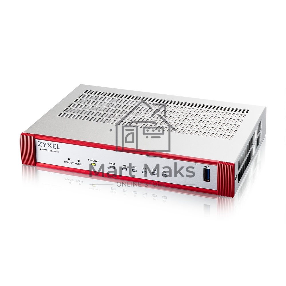 Межсетевой экран Zyxel USG FLEX 50H с подпиской Gold на 1 год (AV, CF, IDP/DPI, Sandboxing, SecuReporter), 5xRJ-45: 1G (LAN/WAN), 1xUSB3.0 **
