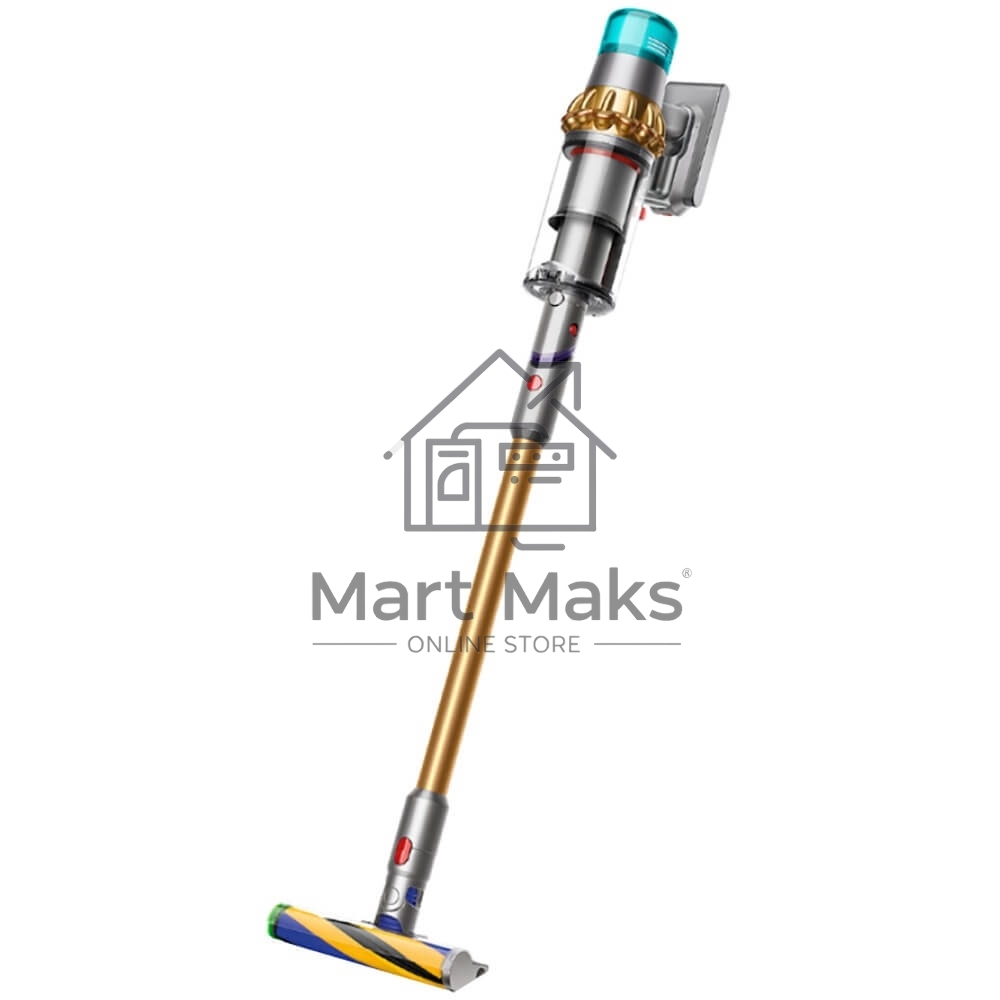 Пылесос вертикальный/ручной Dyson SV47 V15 DT золотистый, питание от аккумулятора, 240 Вт, уборка сухая, пылесборник 0.77 л, работа от АКБ max 60 мин