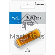 Флешка USB Smartbuy Twist Yellow (SB064Gb2TWY), 64Gb, USB 2.0, R/W 20/10, желтый