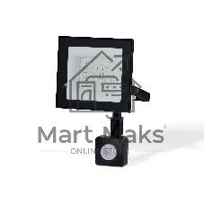 Прожектор светодиодный с датчиком движения Ambrella light ST8113 BK черный IP65 LED 6500K 30W 134*116*26
