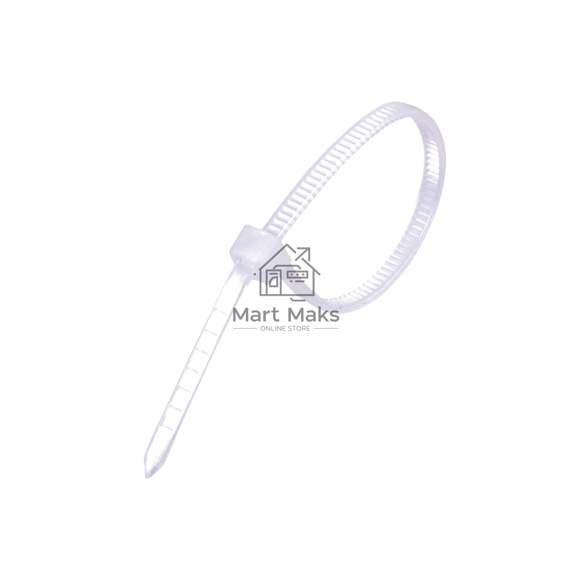 Стяжка нейлоновая Exegate EX253848RUS неоткрывающаяся CV-150W, 150 мм, упак. 100 шт белый