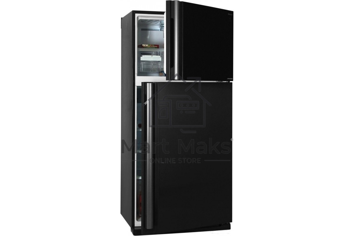 Холодильник Sharp SJ-XG55PMBK черный двухкамерный 394/162 л морозилка сверху