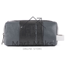 Косметичка Piquadro Urban BY3880UB00/GRN черный/серый натур.кожа