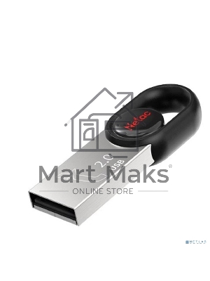 Флешка USB Netac UM2 (NT03UM2N-016G-20BK), 16Gb, USB 2.0, R/W 100/40, серебристый/черный