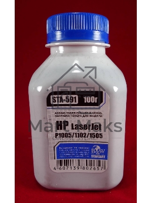 Тонер HP LJ P1505/22/66/1606/1102/1120 LBP-3010/3250 (фл.100г) B&W Standart фас России
