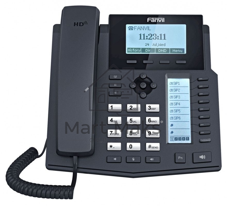 Телефон IP Fanvil X5U 16 линий, цветной экран 3.5