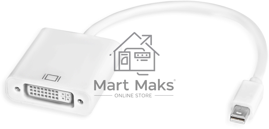 Адаптер-переходник Greenconnect Apple mini DisplayPort 20M > DVI 24+5F (GCR-MDP2DVI)