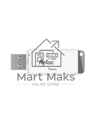 Флешка USB Netac U185 32Gb <NT03U185N-032G-30WH>, USB 3.0, с колпачком, пластиковая белая