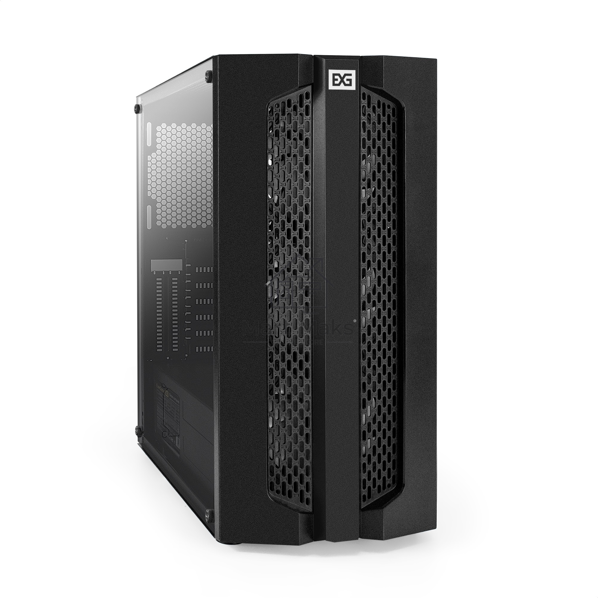 Компьютерный корпус Miditower ExeGate EVO-9205-NPX600 (ATX, БП 600NPX с вент. 12 см, с окном, 1*USB+1*USB3.0, аудио, 3 вент. 12см с RGB подсветкой)