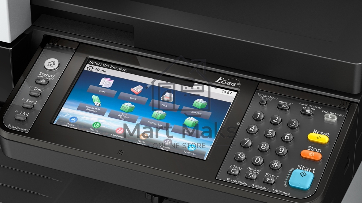 МФУ лазерный Kyocera Ecosys M4132idn (1102P13NL0), A3, ч/б, печ. до 32 стр/мин. (А4) до 17 стр/мин. (А3), скан. до 50 стр/мин., 1200 x 1200 dpi (печать) 600x600dpi (скан.), USB, RJ-45, NFC, Air Print, Mopria