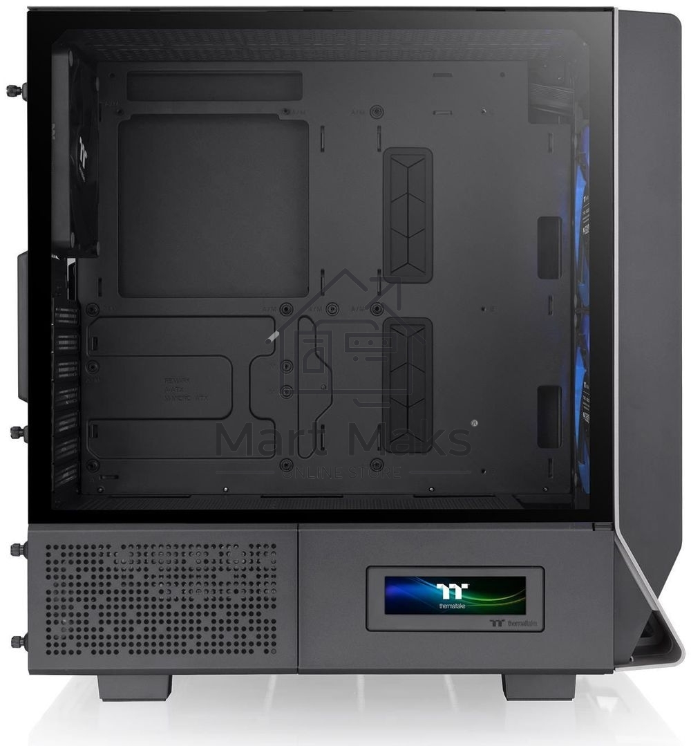 Компьютерный корпус Thermaltake Ceres 300 TG ARGB черный без БП ATX 3x140mm 2xUSB3.0 1xUSB3.1 audio bott PSU