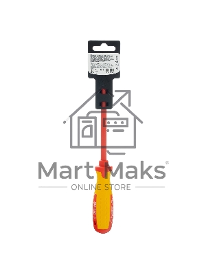 Отвертка Matrix Insulated, SL5,5 x 125 мм, CrMo, до 1000 В, двухкомп. рукоятка